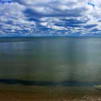 Lake under the clouds at Newport State Park, Wisconsin