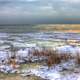 Frozen shoreline at Newport State Park, Wisconsin