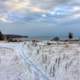 Snowy trail at Newport State Park, Wisconsin