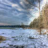 Winter Landscape at Newport State Park, Wisconsin