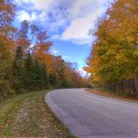 Winding Fall Road at Newport State Park, Wisconsin