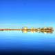 Houses on the Lake at Kewaunee, Wisconsin