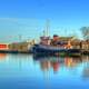 Boat in the Harbor at Kewaunee, Wisconsin