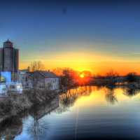 Beautiful Sunset at Algoma, Wisconsin