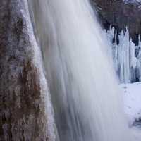 At the side of Wequiock Falls, Wisconsin Free Stock Photo