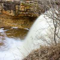 Closer view of the waterfall at Fonferek Falls, Wisconsin Free Stock Photo