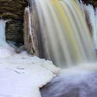 Closer view of Wequiock Falls, Wisconsin Free Stock Photo
