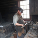 Blacksmith at work at Old World Wisconsin