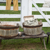 Cloth Washing Buckets in Old World Wisconsin