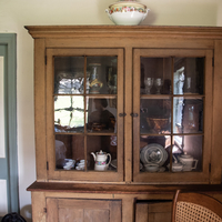 Kitchen China in Cabinet