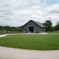 Loop around the old Bicycle House at Old World Wisconsin