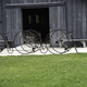 Old Bicycles in front of the Bicycle House