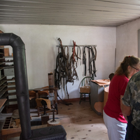 Shoe making room with people