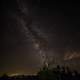 Bright Milky Way above the treetops at Meadow Valley