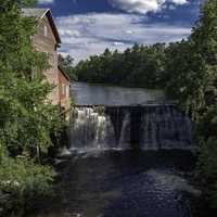 Dells Mill falls near the Millhouse