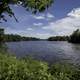 Dells Millpond landscape with sky and clouds