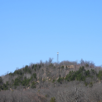 Hill with tower at Quincy Bluff Natural Area
