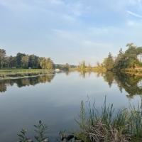 Morning View of Fox River at Princeton