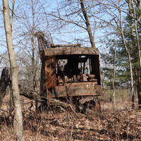 Old Abandoned Rusty Crane