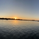 Panoramic of sunset over Lac La Belle