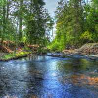 Flowing Downstream at Pattison State Park, Wisconsin