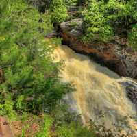 Rushing Falls at Pattison State Park, Wisconsin