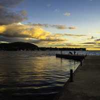 Dusk on the Pier at Peninsula State Park, Wisconsin