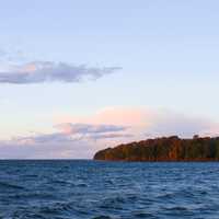 Lakeview at dusk at Peninsula State Park, Wisconsin