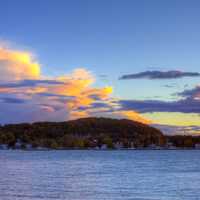 Clouds over the hill at Peninsula State Park, Wisconsin