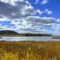 Landscape around fish creek at Peninsula State Park, Wisconsin