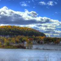 Landscape of the hill at Peninsula State Park, Wisconsin