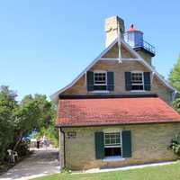 Lighthouse from the front at Peninsula State Park