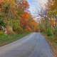 Autumn road at Perrot State Park, Wisconsin