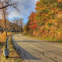 Curving roadway at Perrot State Park, Wisconsin