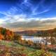 Scenic river valley in Perrot State Park, Wisconsin