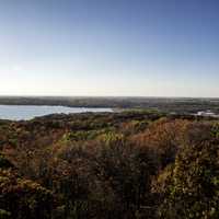 Autumn Landscape with Pike lake in the Kettle Moraine Forest, Wisconsin