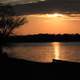 Sunset over Pike Lake at Pike Lake State Park