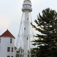 Close-up of tower at Point Beach State Park, Wisconsin