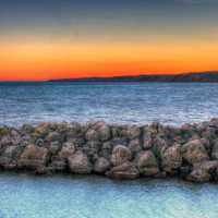 Lake Michigan Horizon at Port Washington, Wisconsin