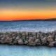 Lake Michigan Horizon at Port Washington, Wisconsin