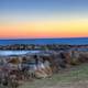 Lakeshore at Dusk at Port Washington, Wisconsin