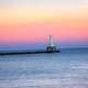 Lighthouse at Dusk at Port Washington, Wisconsin