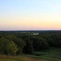 Landscape before sunset at Potawatomi State Park, Wisconsin