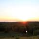 Sun setting over forest at Potawatomi State Park, Wisconsin