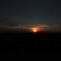 Sunset in the distance at Potawatomi State Park, Wisconsin