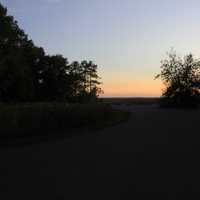 View area near dusk at Potawatomi State Park, Wisconsin