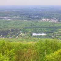 A lake in the landscape at Rib Mountain State Park, Wisconsin