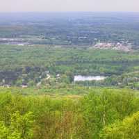 A lake in the landscape at Rib Mountain State Park, Wisconsin