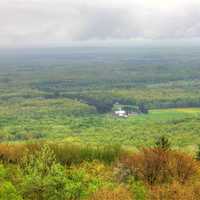 Forest and house at Rib Mountain State Park, Wisconsin