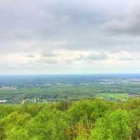 Landscape on an overcast day at Rib Mountain State Park, Wisconsin